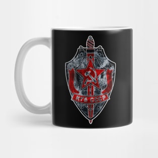 KGB Badge Tie Dye Style Mug